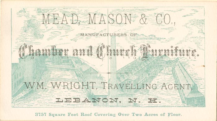 Mead, Mason and Co. Advertising Card